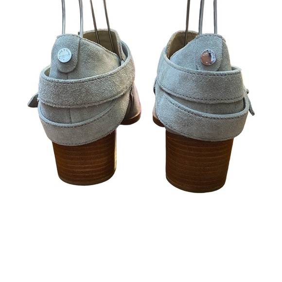 Rag & Bone Sz 37.5 Gray Wrap Around Harley Boots Booties - Picture 4 of 11